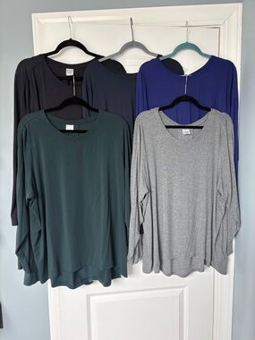 Athleta - Bundle of 5 With Ease Long Sleeve Tees